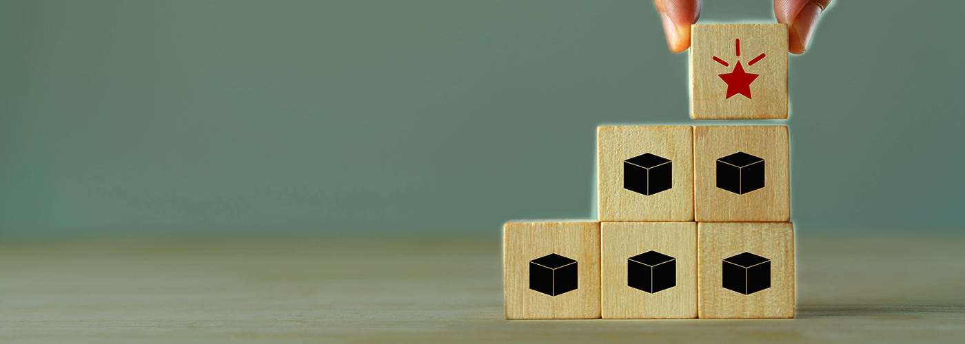 Differentiation strategy concept. Providing uniqueness, different and distinct from competitors, creating competitive advantages. Special, limited, exclusive, VIP, made to order, customization product